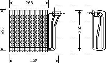 Ava Quality Cooling CR V041 - Испаритель, кондиционер autosila-amz.com