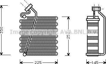 Ava Quality Cooling CR V043 - Испаритель, кондиционер autosila-amz.com