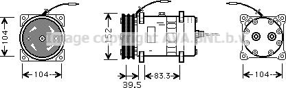 Ava Quality Cooling CSK002 - Компрессор кондиционера autosila-amz.com