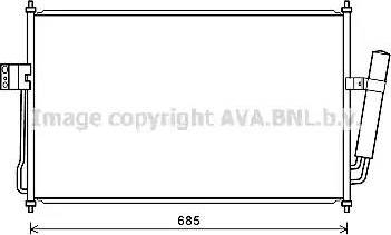 Ava Quality Cooling CT5057D - Конденсатор кондиционера autosila-amz.com