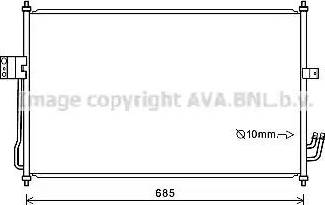 Ava Quality Cooling CT5057 - Конденсатор кондиционера autosila-amz.com