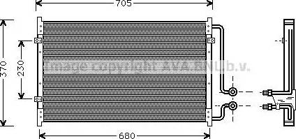Ava Quality Cooling CT 5025 - Конденсатор кондиционера autosila-amz.com