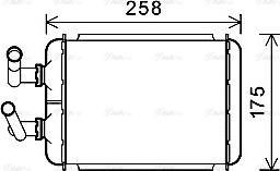 Ava Quality Cooling CT6056 - Теплообменник, отопление салона autosila-amz.com