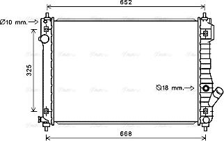 Ava Quality Cooling CT2049 - Радиатор, охлаждение двигателя autosila-amz.com