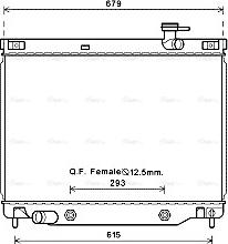 Ava Quality Cooling CT2040 - Радиатор, охлаждение двигателя autosila-amz.com