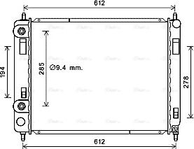 Ava Quality Cooling CT2053 - Радиатор, охлаждение двигателя autosila-amz.com