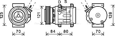 Ava Quality Cooling CTK037 - Компрессор кондиционера autosila-amz.com