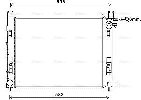 Ava Quality Cooling DAA2008 - Радиатор, охлаждение двигателя autosila-amz.com