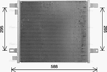 Ava Quality Cooling DF5103 - Конденсатор кондиционера autosila-amz.com