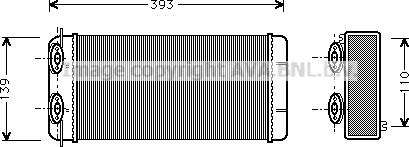 Ava Quality Cooling DF6003 - Теплообменник, отопление салона autosila-amz.com