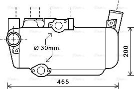 Ava Quality Cooling DF3053 - Масляный радиатор, ретардер autosila-amz.com