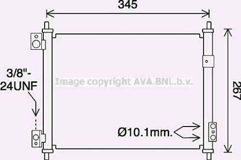 Ava Quality Cooling DN5432 - Конденсатор кондиционера autosila-amz.com