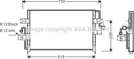 Ava Quality Cooling DN 5165 - Конденсатор кондиционера autosila-amz.com