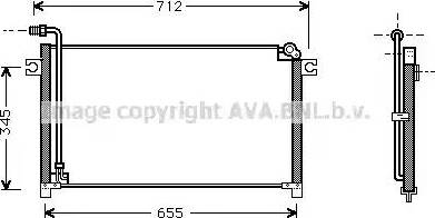 Ava Quality Cooling DN 5184 - Конденсатор кондиционера autosila-amz.com