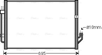 Ava Quality Cooling DN 5331 - Конденсатор кондиционера autosila-amz.com