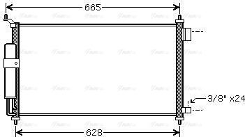 Ava Quality Cooling DN5251D - Конденсатор кондиционера autosila-amz.com