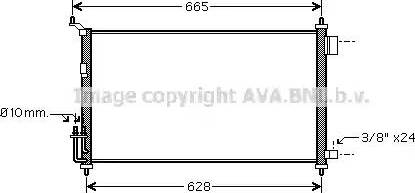 Ava Quality Cooling DN 5251 - Конденсатор кондиционера autosila-amz.com