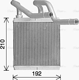 Ava Quality Cooling DN6466 - Радиатор отопителя Nissan Qashqai 2.0 i * 02/07-04/14 autosila-amz.com