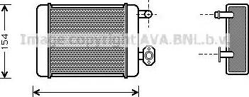 Ava Quality Cooling DN 6071 - Теплообменник, отопление салона autosila-amz.com