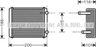 Ava Quality Cooling DN 6225 - Теплообменник, отопление салона autosila-amz.com