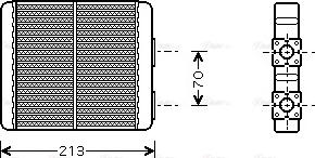 Ava Quality Cooling DN 6226 - Теплообменник, отопление салона autosila-amz.com