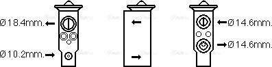 Ava Quality Cooling DN1379 - Расширительный клапан, кондиционер autosila-amz.com
