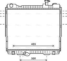 Ava Quality Cooling DN2418 - Радиатор, охлаждение двигателя autosila-amz.com