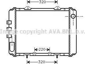 Ava Quality Cooling DN 2055 - Радиатор, охлаждение двигателя autosila-amz.com