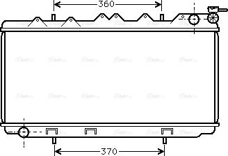 Ava Quality Cooling DN 2114 - Радиатор, охлаждение двигателя autosila-amz.com