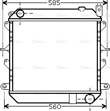 Ava Quality Cooling DN 2310 - Радиатор, охлаждение двигателя autosila-amz.com