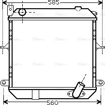 Ava Quality Cooling DN 2327 - Радиатор, охлаждение двигателя autosila-amz.com