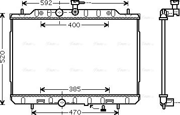 Ava Quality Cooling DN 2291 - Радиатор, охлаждение двигателя autosila-amz.com