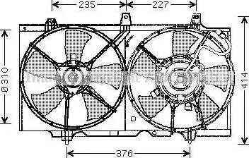 Ava Quality Cooling DN 7507 - Вентилятор, охлаждение двигателя autosila-amz.com