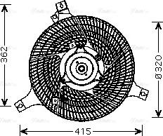 Ava Quality Cooling DN 7530 - Вентилятор, охлаждение двигателя autosila-amz.com
