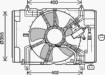 Ava Quality Cooling DN7538 - Вентилятор, охлаждение двигателя autosila-amz.com