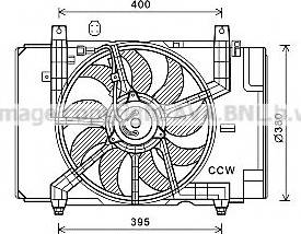 Ava Quality Cooling DN7533 - Вентилятор, охлаждение двигателя autosila-amz.com