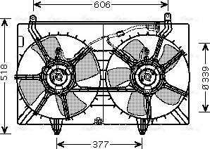 Ava Quality Cooling DN 7529 - Вентилятор, охлаждение двигателя autosila-amz.com