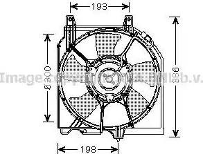 Ava Quality Cooling DN 7525 - Вентилятор, охлаждение двигателя autosila-amz.com