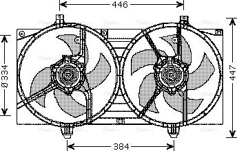 Ava Quality Cooling dn7528 - Вентилятор, охлаждение двигателя autosila-amz.com