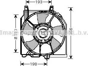 Ava Quality Cooling DN 7523 - Вентилятор, охлаждение двигателя autosila-amz.com