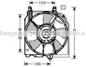 Ava Quality Cooling DN 7527 - Вентилятор, охлаждение двигателя autosila-amz.com