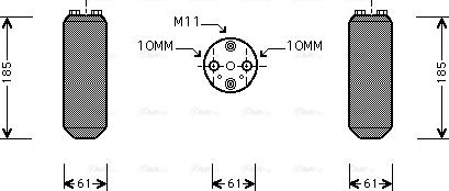 Ava Quality Cooling DN D187 - Осушитель, кондиционер autosila-amz.com