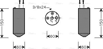 Ava Quality Cooling DN D236 - Осушитель, кондиционер autosila-amz.com