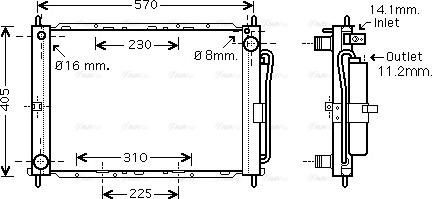 Ava Quality Cooling DNM369 - Модуль охлаждения autosila-amz.com