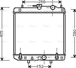 Ava Quality Cooling DU 2045 - Радиатор, охлаждение двигателя autosila-amz.com