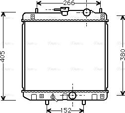 Ava Quality Cooling DU 2035 - Радиатор, охлаждение двигателя autosila-amz.com