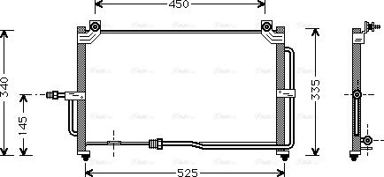 Ava Quality Cooling DW 5028 - Конденсатор кондиционера autosila-amz.com