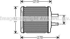 Ava Quality Cooling DW 6088 - Теплообменник, отопление салона autosila-amz.com