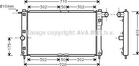 Ava Quality Cooling DW 2009 - Радиатор, охлаждение двигателя autosila-amz.com