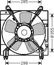 Ava Quality Cooling dw7509 - Вентилятор, охлаждение двигателя autosila-amz.com